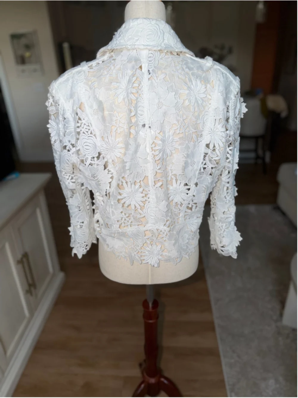 Generation Love White Lace Moto Jacket M NWT - Picture 3 of 6